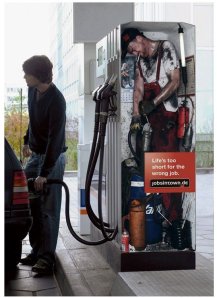 A petrol pump
