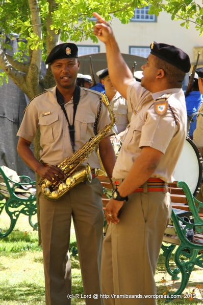 Corporal Godfrey Rahube singing "Thank you for the music"