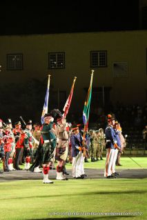 Regimental flag bearers