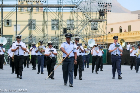 The SA Air Force Band and the SA Navy Band are performing together in a single act called 'Maritime Aviation'